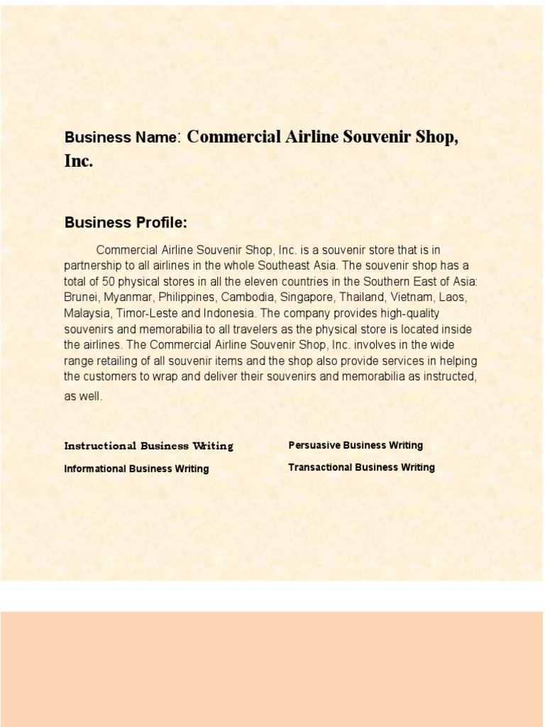 Instructional Persuasive Informational Transactional Business Writing ...