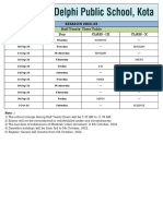 Class 9-10 Half Yearly Exam Date Sheet 2022