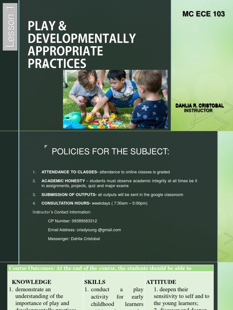 Play in Early Childhood Education | PDF | Early Childhood Education ...