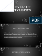 Levels of Stylistics