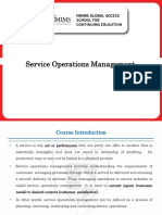 Service Operations Management