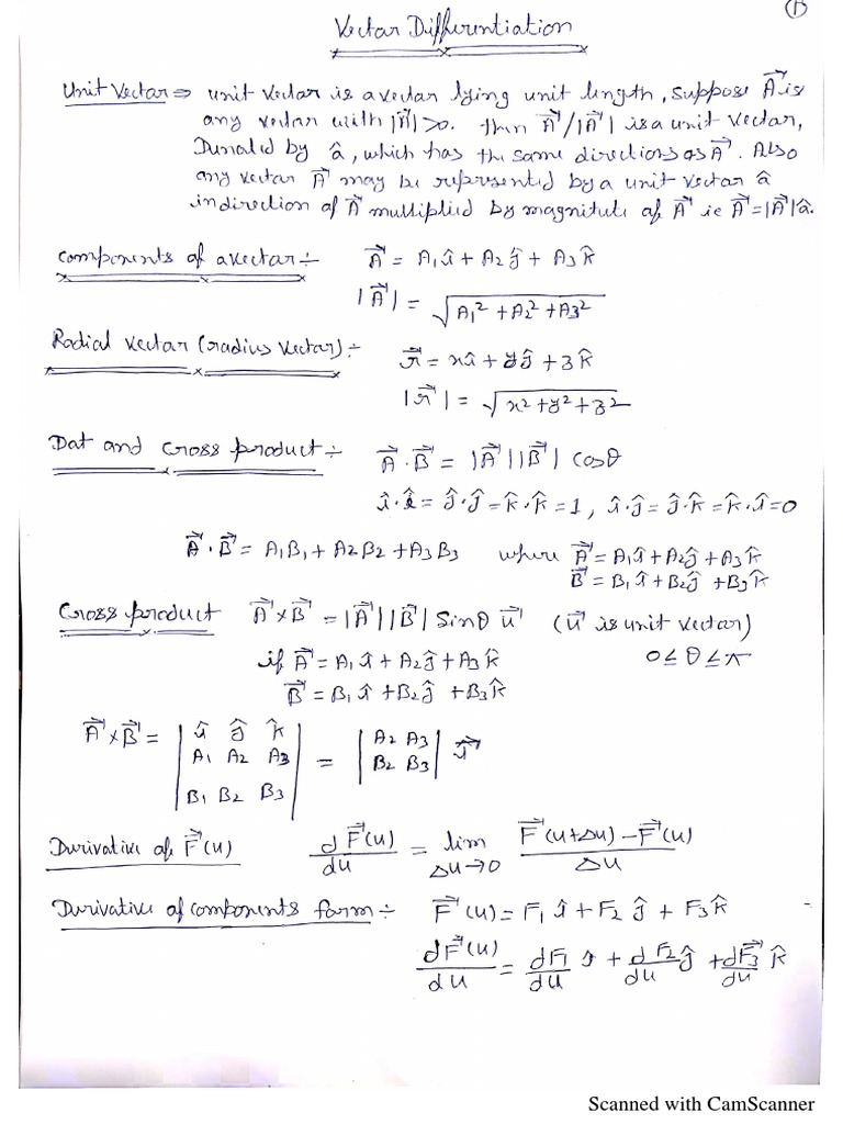 Vector Differentiation Pdf : Matrix Calculus – IQLV