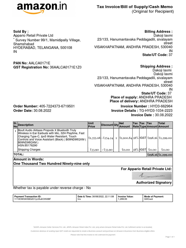 Invoice PDF Invoice Government Finances