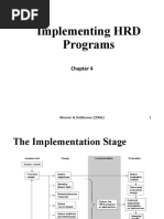 Implementing HRD Programs: Werner & Desimone (2006) 1