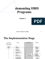 Implementing HRD Programs: Werner & Desimone (2006) 1