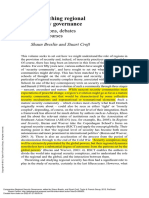 Comparative Regional Security Governance - (1. Researching Regional Security Governance Dimensions Debates and Dis... )