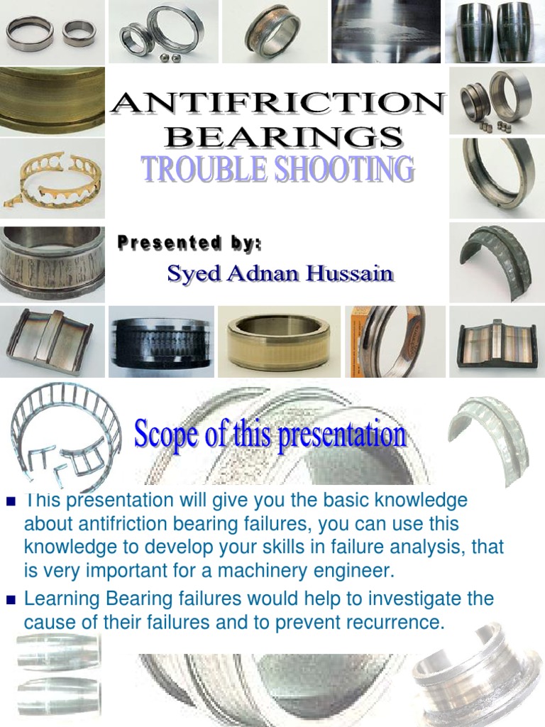 Comprehensive Guide to Antifriction Bearing Failures Classification