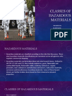 Classes of Hazardous Materials