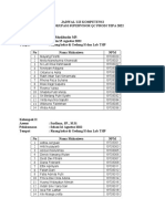 Jadwal Dan Asesi