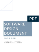 Software Design Document: Carpool System