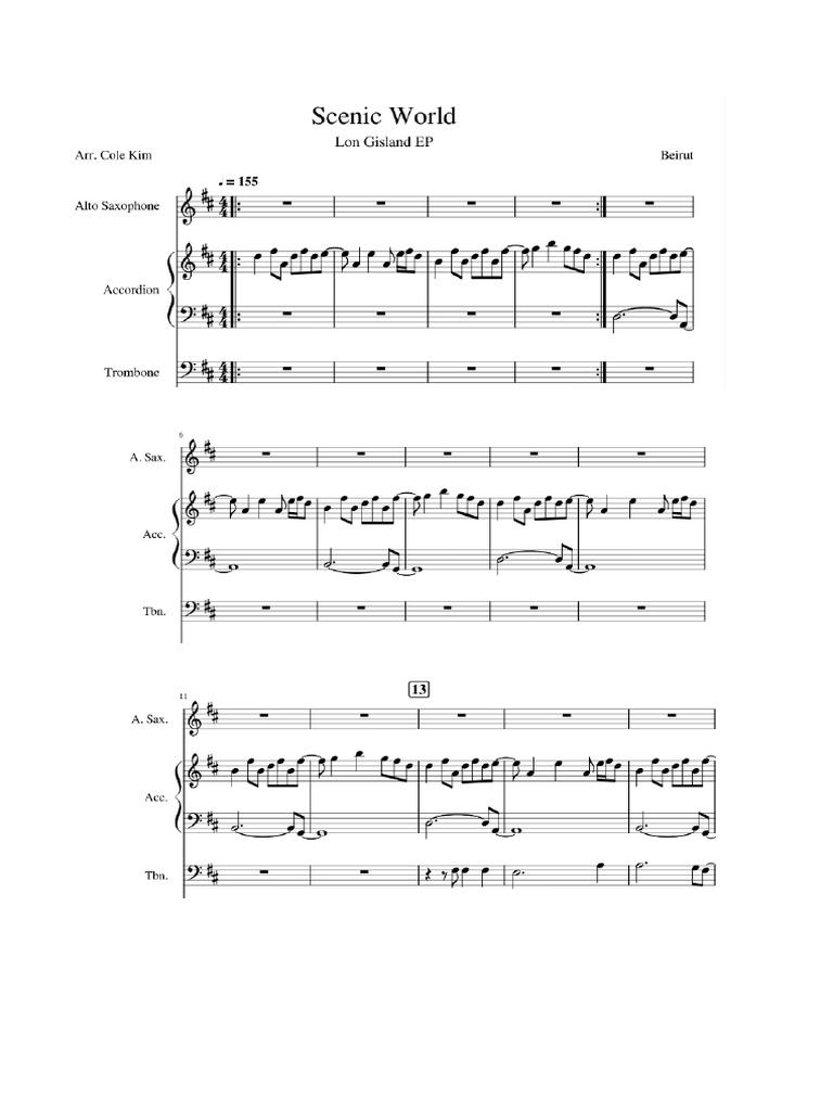 Scenic World Beirut Sheet Music | PDF