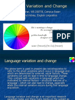 Language Variation and Change Introduction