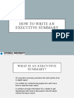 Executive Summaries