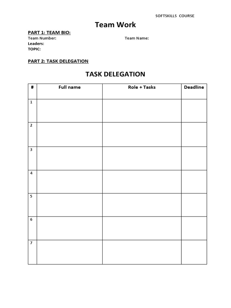 Task Delegation SS | PDF | Career & Growth | Computers