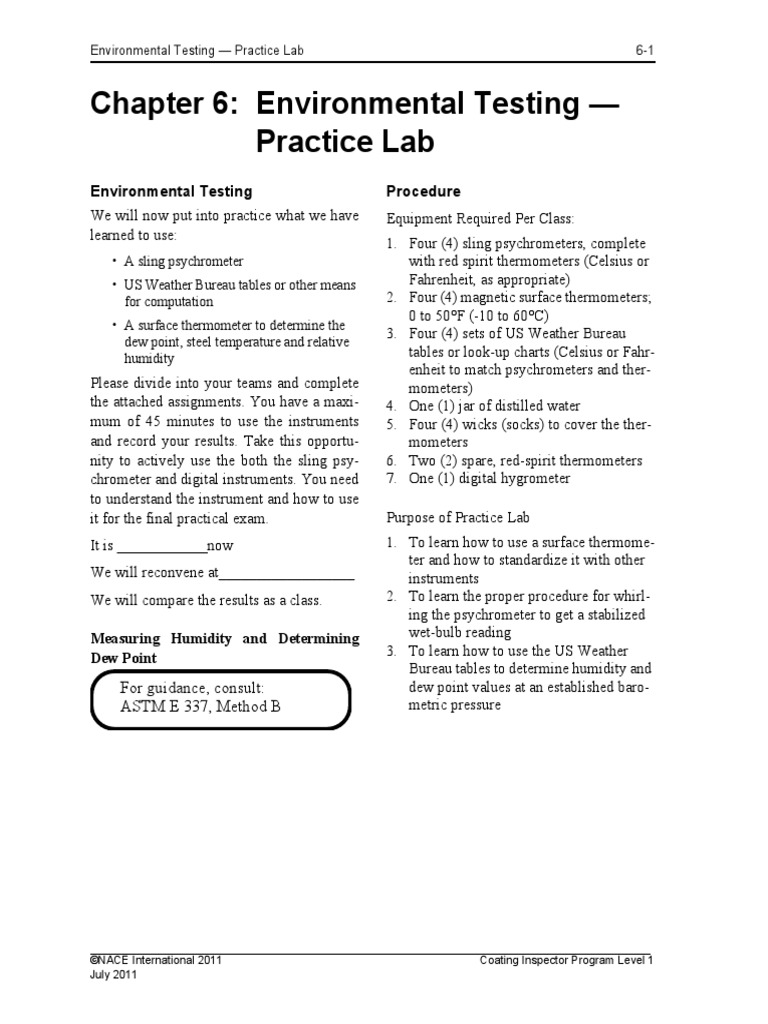 Chapter 6 - Enviromental Testing - Practice Lab | PDF | Continuum