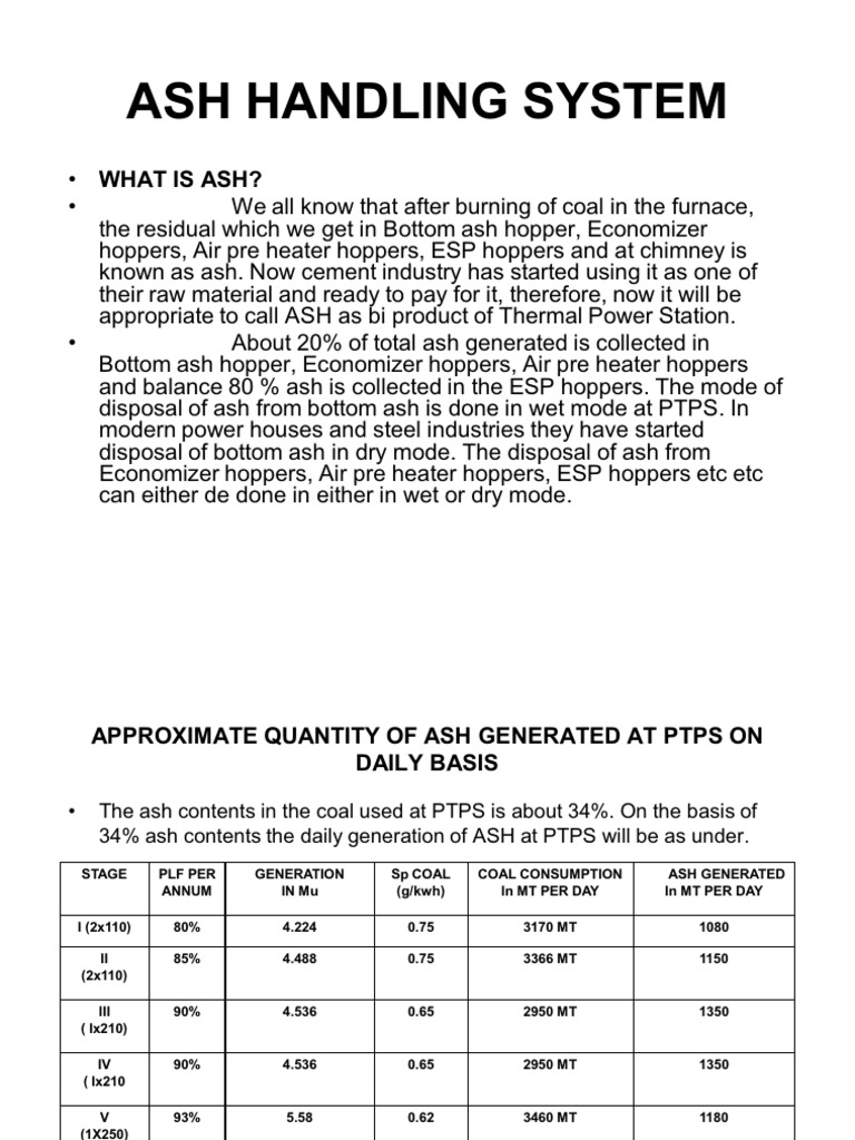 Ash Handling System PDF