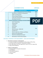 Paper 16: Strategic Cost Management (SCM) 100 Marks