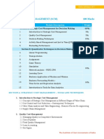 CMA Strategic Cost Management Syllabus