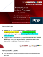 Pembekalan Seminar Proposal (Ganjil 2021 - 2022) - MetPen Kuanti