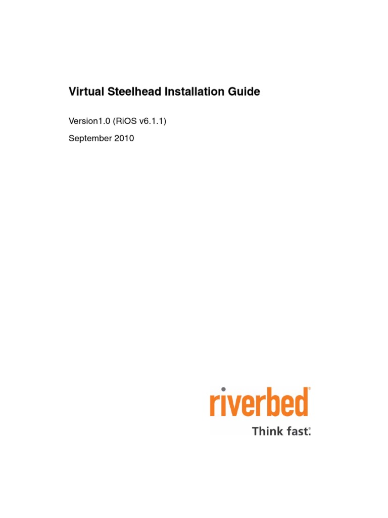 Virtual Steelhead Installation Guide Version1.0 (Rios V6.1.1