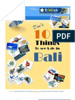 Dons 101 Things To Do in Bali