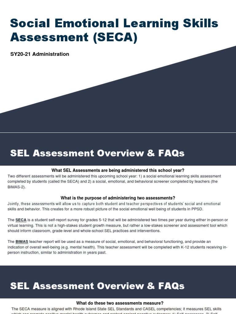 InformationalSlides SECA SY20-21 v3 | PDF | Educational Assessment ...