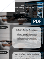 SQA Software Testing Techniques