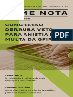 Congresso derruba veto para anistia da multa da GFIP