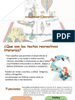 Textos Literarios Recreativos