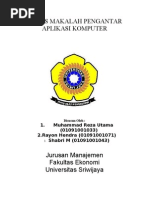 Download Tugas Makalah Pengantar Aplikasi Komputer by Nerin Achandye SN59029123 doc pdf