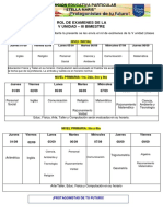 Rol de Examenes V Unidad