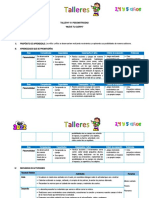 TALLERES 3,4 Y 5 AÑOS Semana 19