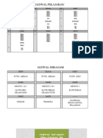 Jadwal Pelajaran SD Iv