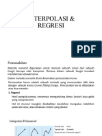 Interpolasi & Regresi