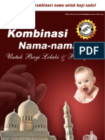 Bonus - Kombinasi Nama-Nama Untuk Bayi Lelaki Dan Perempuan