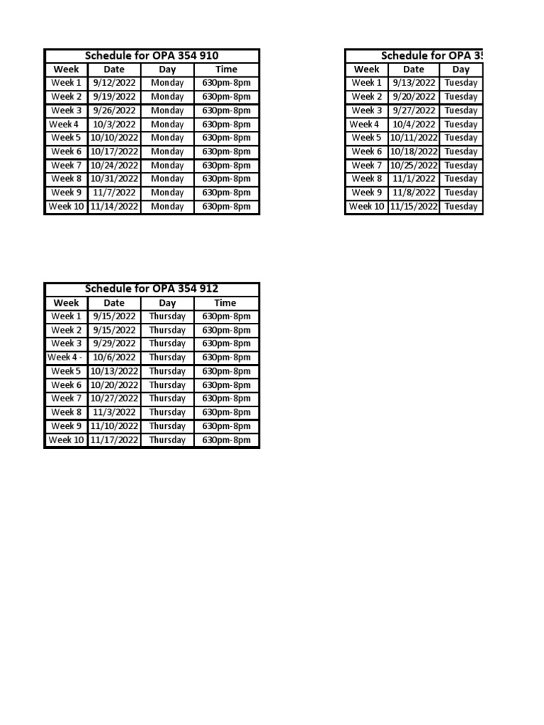 2022 Fall Aacc Schedule PDF