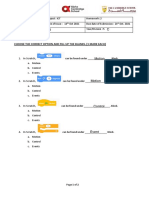 Ahmed Raed C: Choose The Correct Option and Fill Up The Blanks. (1 Mark Each)