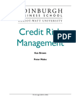 Credit Risk Management Course Taster