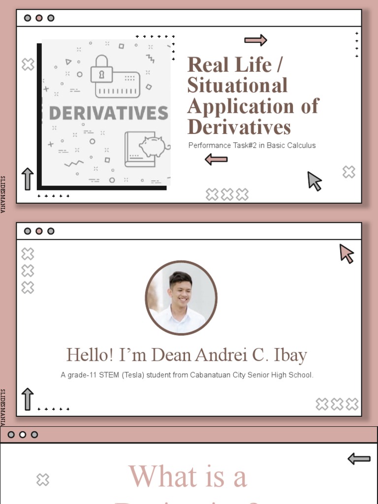 Real-Life Applications of Derivatives | PDF | Derivative | Maxima And ...