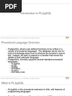 Introduction To PL PGSQL Development