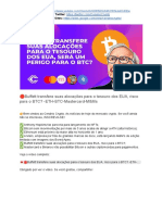 ?buffett Transfere Suas Alocações para o Tesouro Dos EUA, Risco para o BTC - ETH-BTC-Mastercard-M&Ms