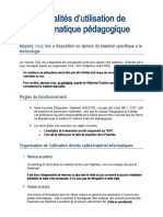 PAGE1 - INFO - Utilisation Informatique Pédagogique