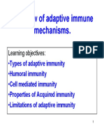 Overview of Adaptive Immune Mechanisms - Slides