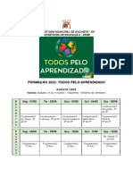 Cronograma Agosto - Setembro