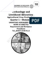 Tle 10 q1 Mod5 Agri Crop Production Requirement and Workplace Procedure