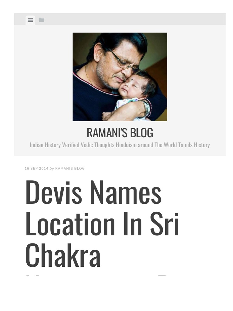 Devis Names in Sri Chakra Pooja | PDF | Tantra | Hindu Tantra