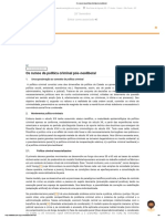 Os Rumos Da Política Criminal Pós-Neoliberal