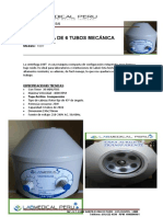 Centrifuga de 6 TUBOS