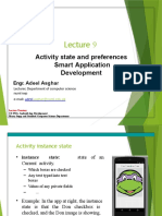 SAD - Lecture10 - Activity State and Preferences