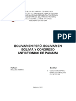 Bolivar PASA POR PERU